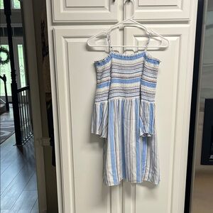 Truly Me by Sara Sara Striped Blue and White Sundress